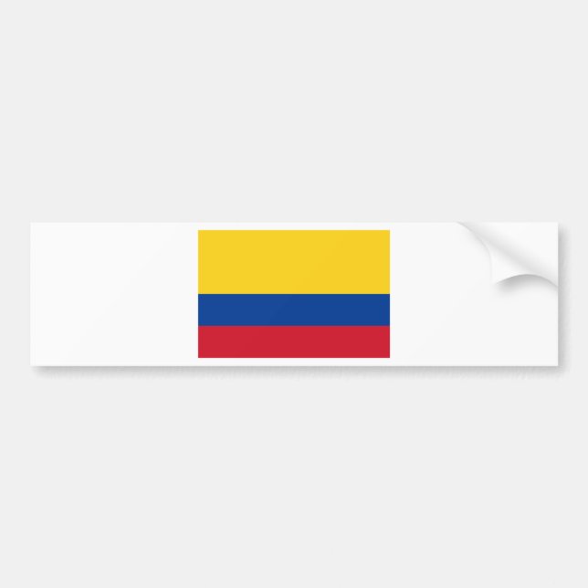 Pegatina Para Coche Bandera de Colombia (Frente)