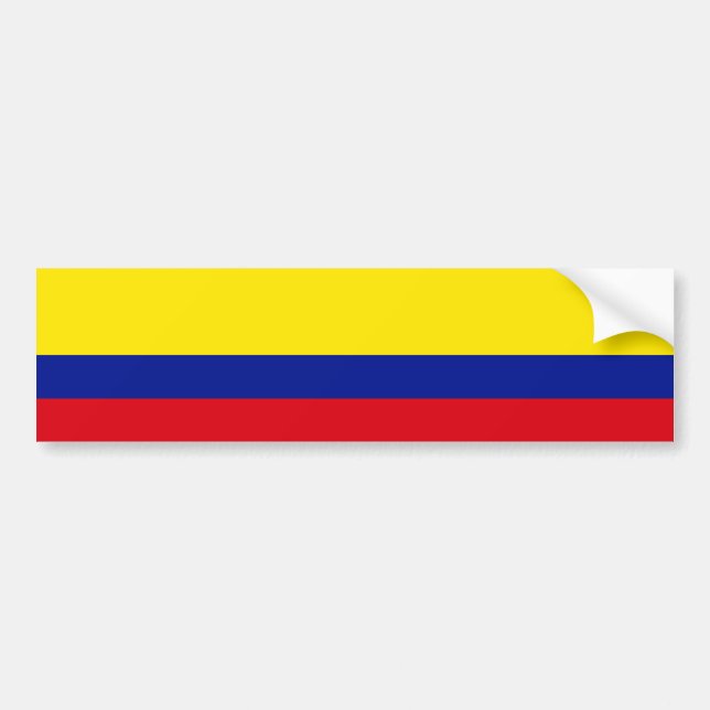 Pegatina Para Coche Bandera de Colombia (Frente)