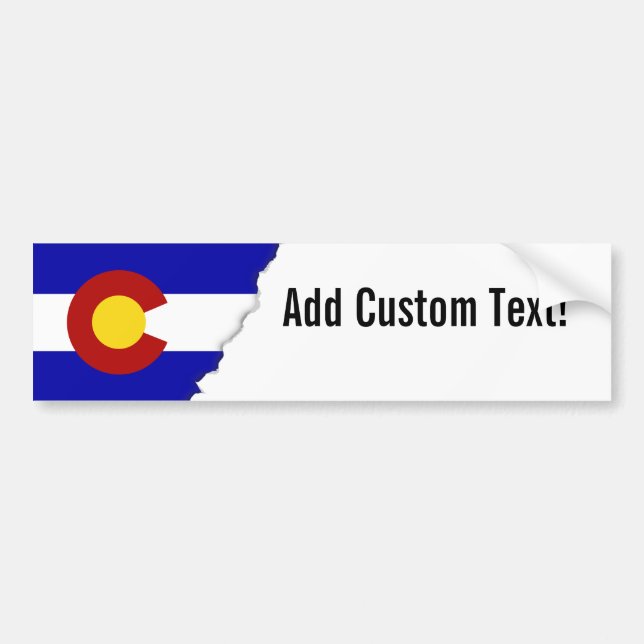 Pegatina Para Coche Bandera de Colorado (Frente)