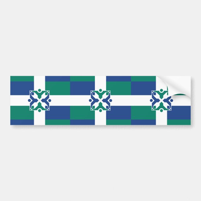 Pegatina Para Coche Bandera de Columbia (Missouri) (Frente)