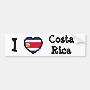 Pegatina Para Coche Bandera de Costa Rica