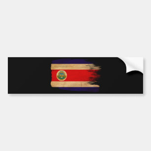 Pegatina Para Coche Bandera de Costa Rica
