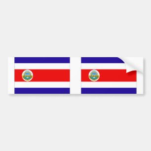 Pegatina Para Coche Bandera de Costa Rica