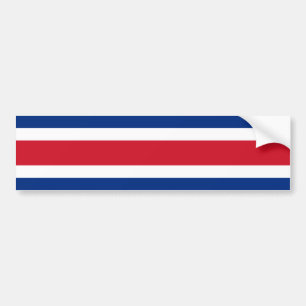 Pegatina Para Coche Bandera de Costa Rica, Costa Rica