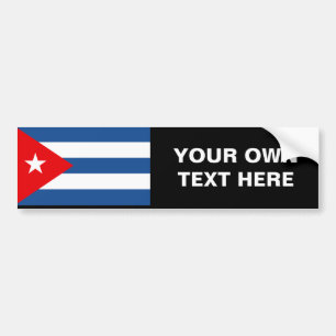 Pegatina Para Coche Bandera de Cuba