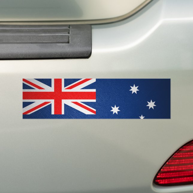Pegatina Para Coche Bandera de cuero de Australia (en coche)