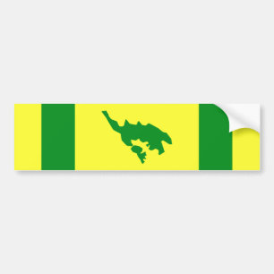 Pegatina Para Coche Bandera de Culebra, Puerto Rico