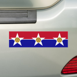 Pegatina Para Coche Bandera de Dallas (Texas)