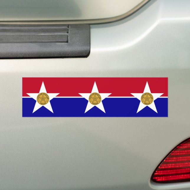 Pegatina Para Coche Bandera de Dallas (Texas) (en coche)