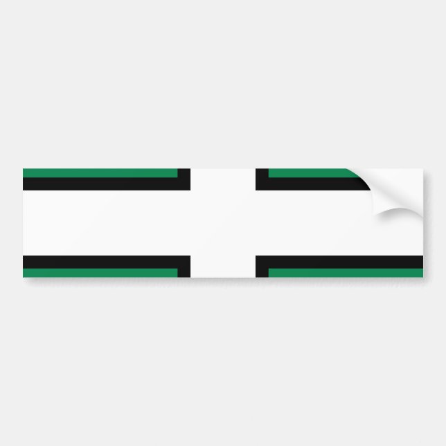 Pegatina Para Coche Bandera de Devon (condado del Reino Unido) (Frente)