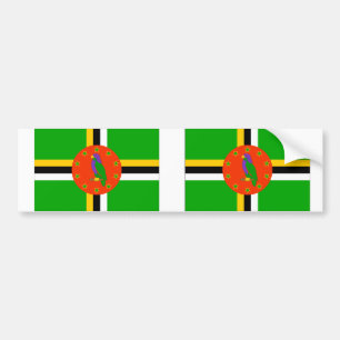 Pegatina Para Coche Bandera de Dominica