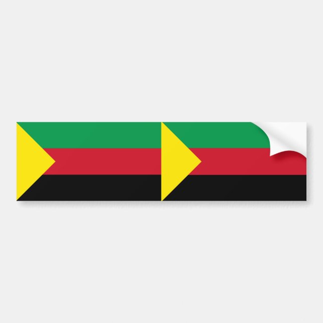 Pegatina Para Coche Bandera de DOS Azawad (Frente)