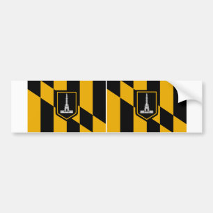 Pegatina Para Coche Bandera de DOS Baltimore