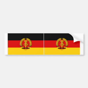 Pegatina Para Coche Bandera de DOS países del Este de Alemania