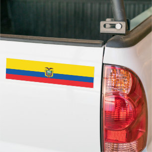 Pegatina Para Coche Bandera de Ecuador