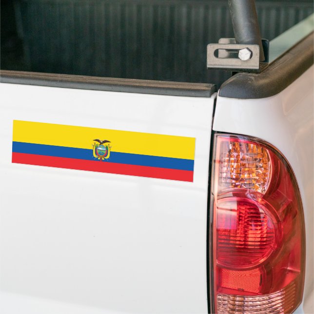 Pegatina Para Coche Bandera de Ecuador (En Camión)
