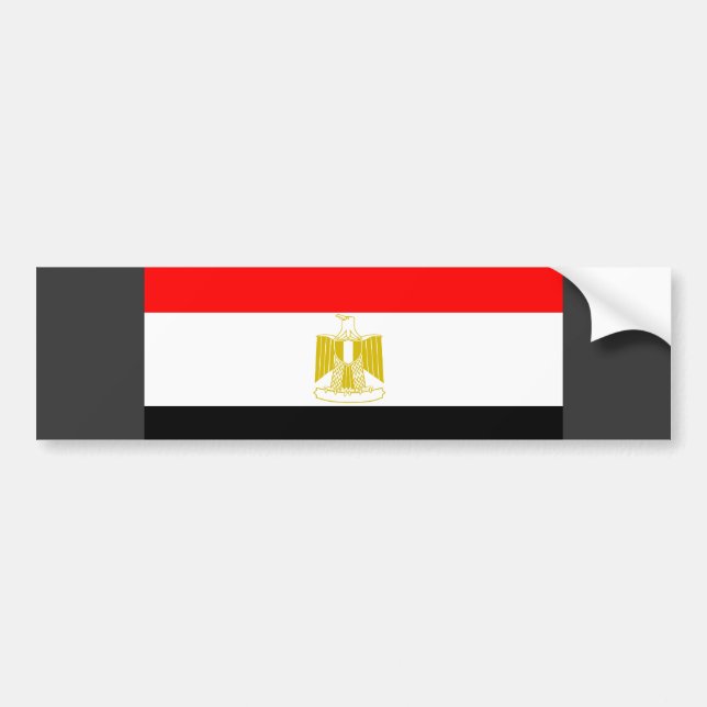 Pegatina Para Coche Bandera de Egipto (Frente)