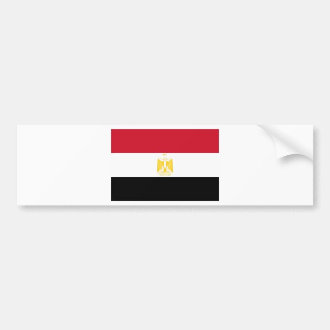 Pegatina Para Coche Bandera de Egipto (Frente)