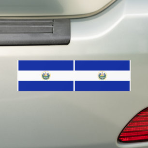 Pegatina Para Coche Bandera de El Salvador