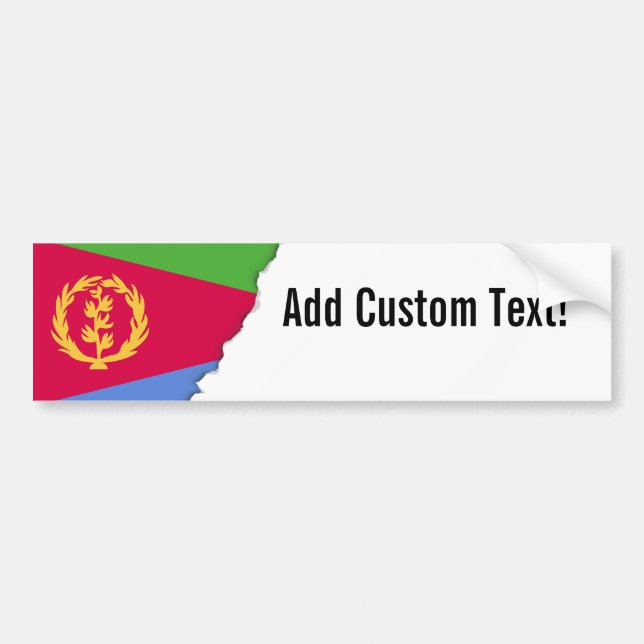 Pegatina Para Coche Bandera de Eritrea (Frente)