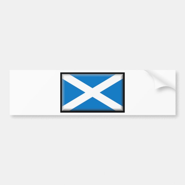 Pegatina Para Coche Bandera de Escocia (Frente)