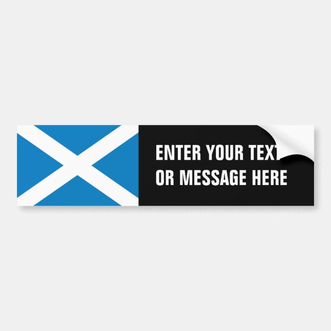 Pegatina Para Coche Bandera de Escocia (Frente)