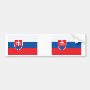 Pegatina Para Coche Bandera de Eslovaquia