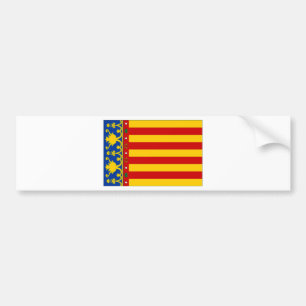 Pegatina Para Coche Bandera de España Valencia