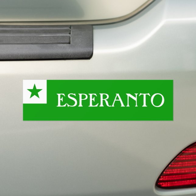 Pegatina Para Coche Bandera de esperanto (en coche)