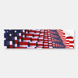 Pegatina Para Coche Bandera de Estados Unidos: arte digital_