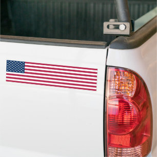 Pegatina Para Coche bandera de Estados Unidos de América rectangular