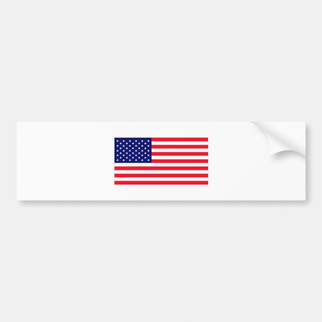 Pegatina Para Coche Bandera de Estados Unidos El MUSEO Zazzle (Frente)