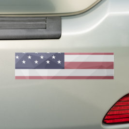 Pegatina Para Coche Bandera de Estados Unidos Malla Geométrica Red Whi