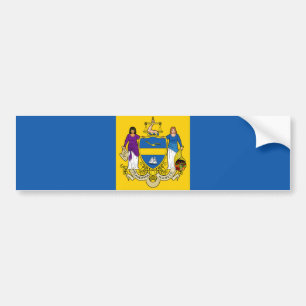 Pegatina Para Coche Bandera de Filadelfia (Pensilvania)