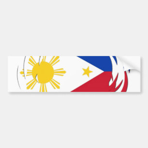 Pegatina Para Coche Bandera de Filipinas