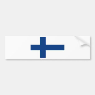Pegatina Para Coche Bandera de Finlandia - Suomen Lippu - Siniristilip