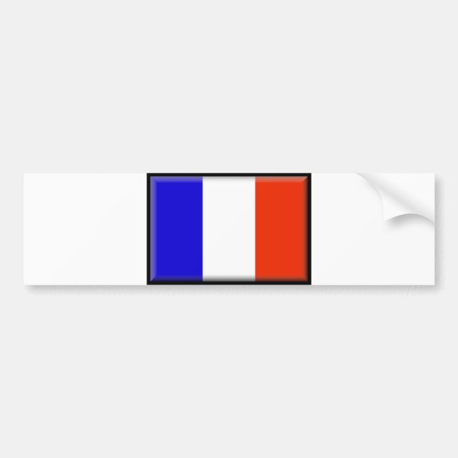 Pegatina Para Coche Bandera de Francia (Frente)