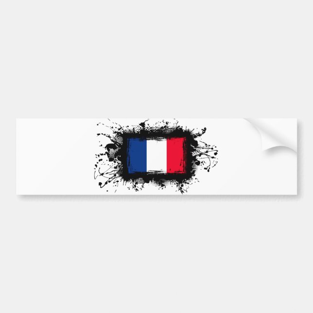 Pegatina Para Coche Bandera de Francia (Frente)