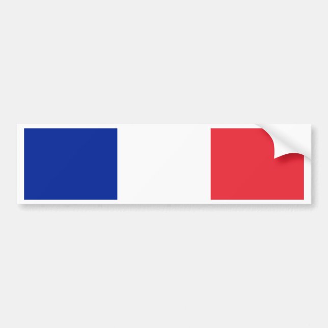 Pegatina Para Coche Bandera de Francia (Frente)