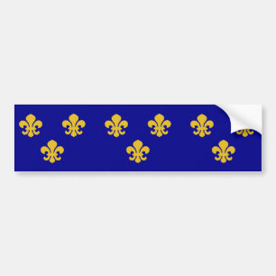Pegatina Para Coche Bandera de Francia medieval, Francia