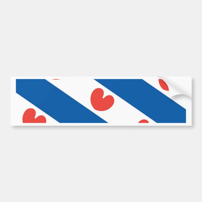 Pegatina Para Coche Bandera de Frisia (Frente)