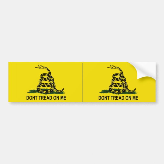 Pegatina Para Coche Bandera de Gadsden (Frente)