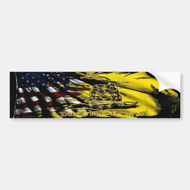 Pegatina Para Coche Bandera de Gadsden - libertad o muerte (Frente)