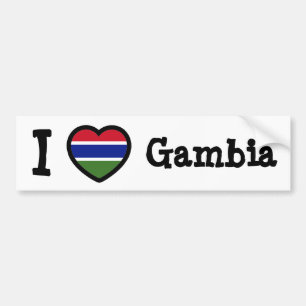 Pegatina Para Coche Bandera de Gambia