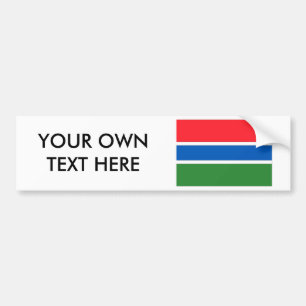 Pegatina Para Coche Bandera de Gambia