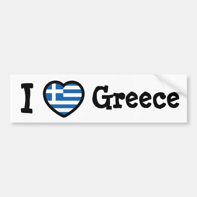 Pegatina Para Coche Bandera de Grecia (Frente)