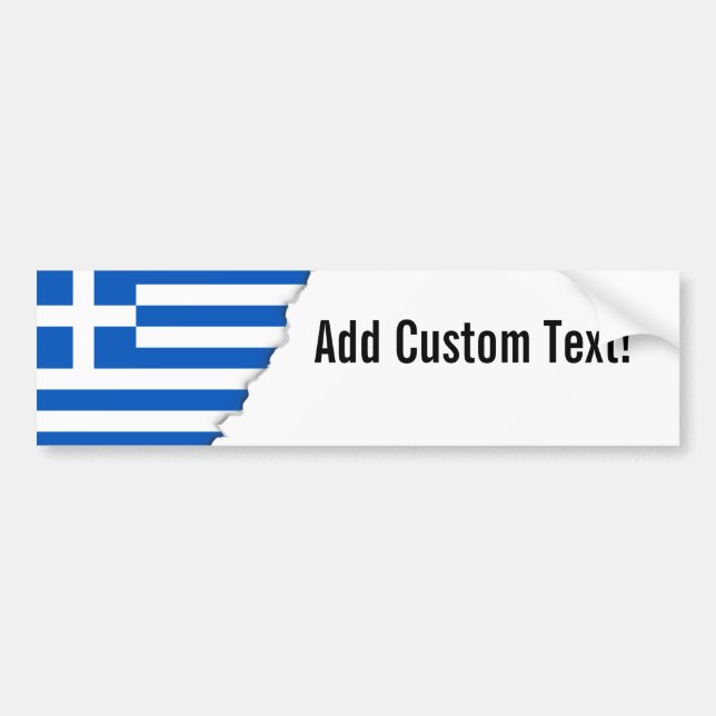 Pegatina Para Coche Bandera de Grecia (Frente)