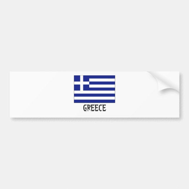 Pegatina Para Coche Bandera de Grecia (Frente)