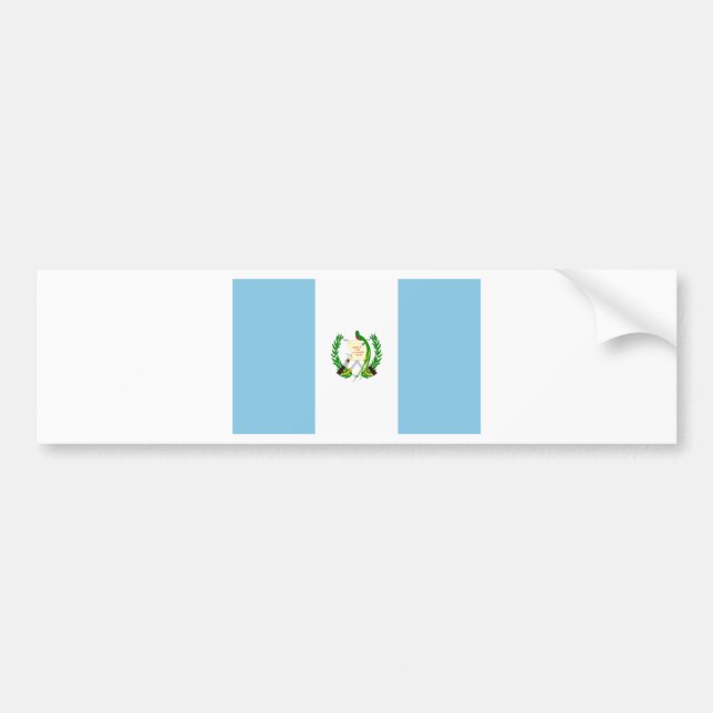 Pegatina Para Coche Bandera de Guatemala (Frente)