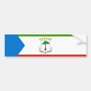 Pegatina Para Coche Bandera de Guinea Ecuatorial (África)